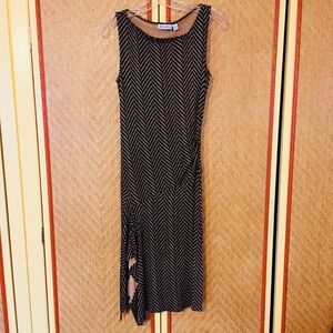 Lila Kass 100% Silk Dress Black sz 8 sleeveless